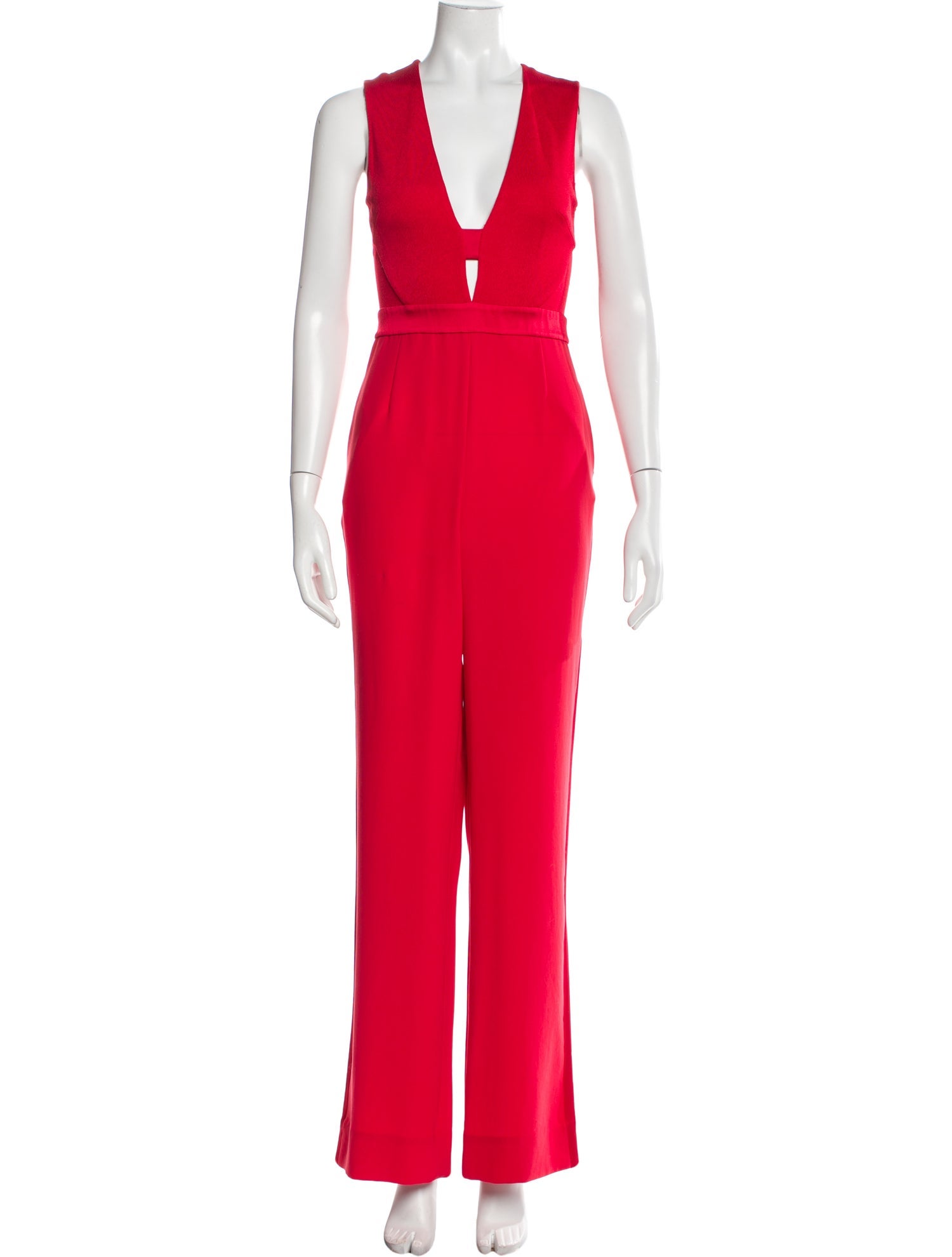 Diane von Furstenberg Plunge Neckline Jumpsuit