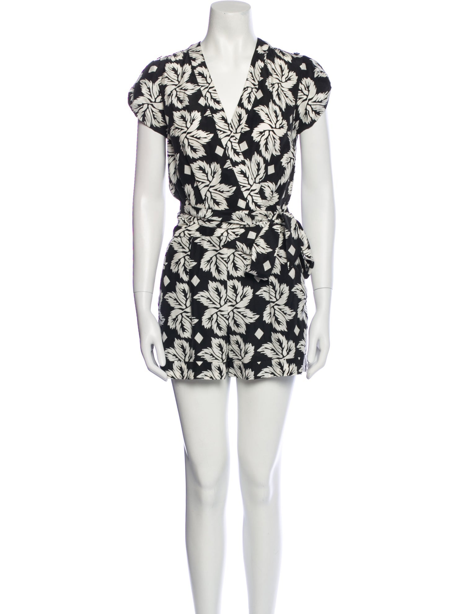 Diane von Furstenberg Silk Printed Romper