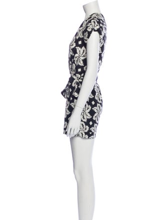 Diane von Furstenberg Silk Printed Romper