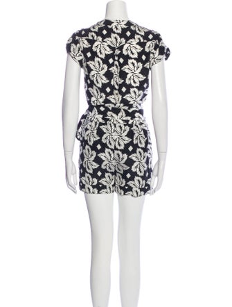 Diane von Furstenberg Silk Printed Romper