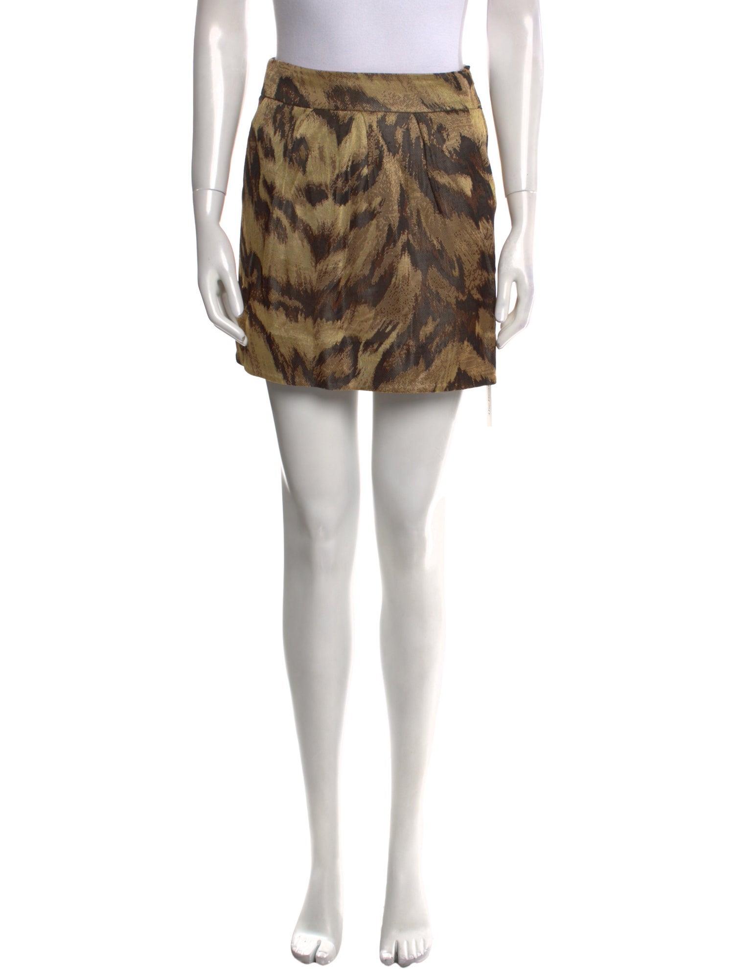 Diane von Furstenberg Animal Print Mini Skirt