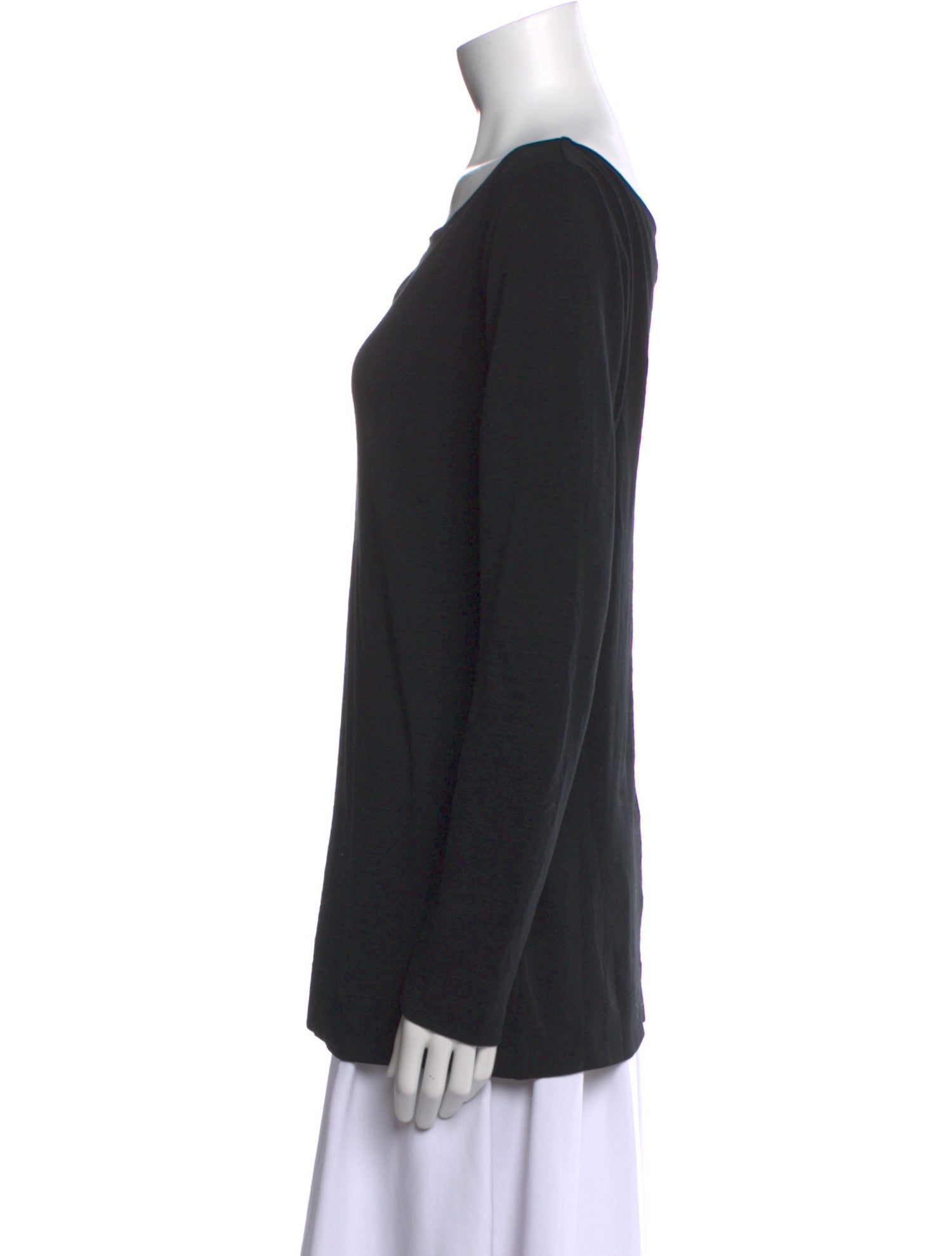 Diane von Furstenberg Wool Bateau Neckline Top