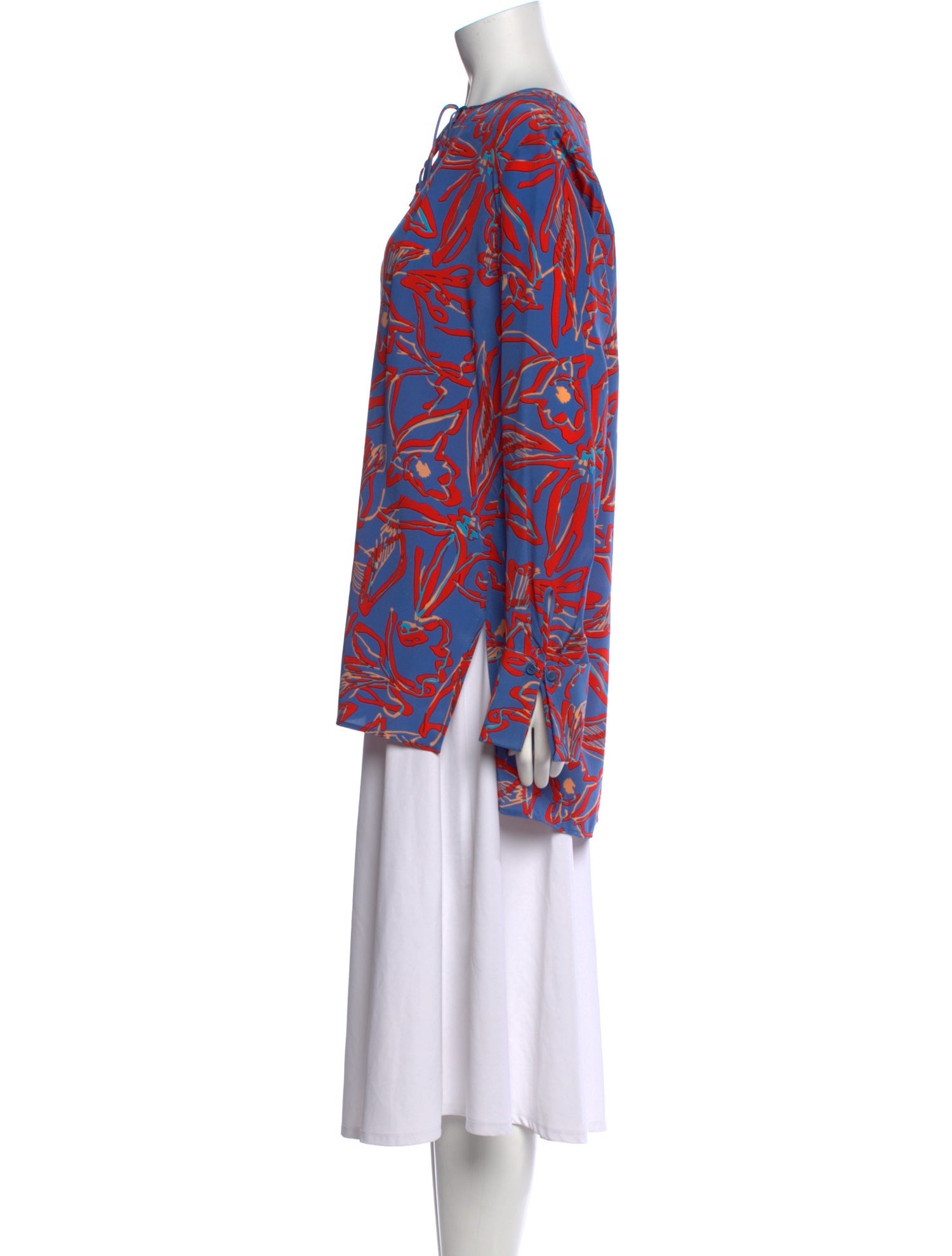 Diane von Furstenberg Silk Printed Tunic w/ Tags