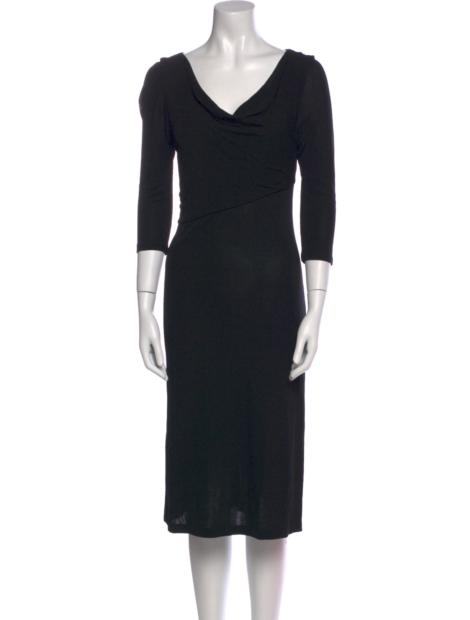 Diane von Furstenberg Cowl Neck Midi Length Dress
