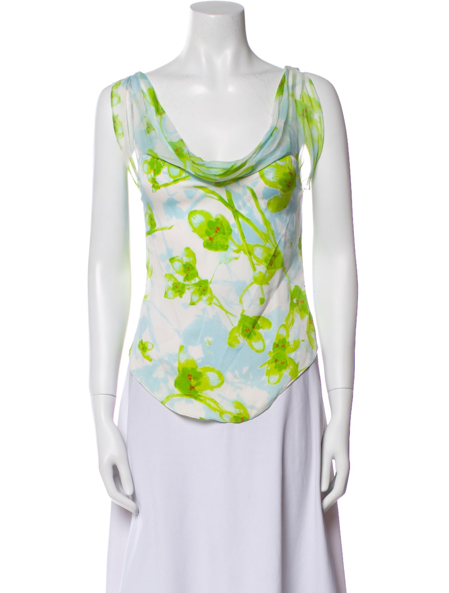 Diane von Furstenberg Silk Floral Print Blouse