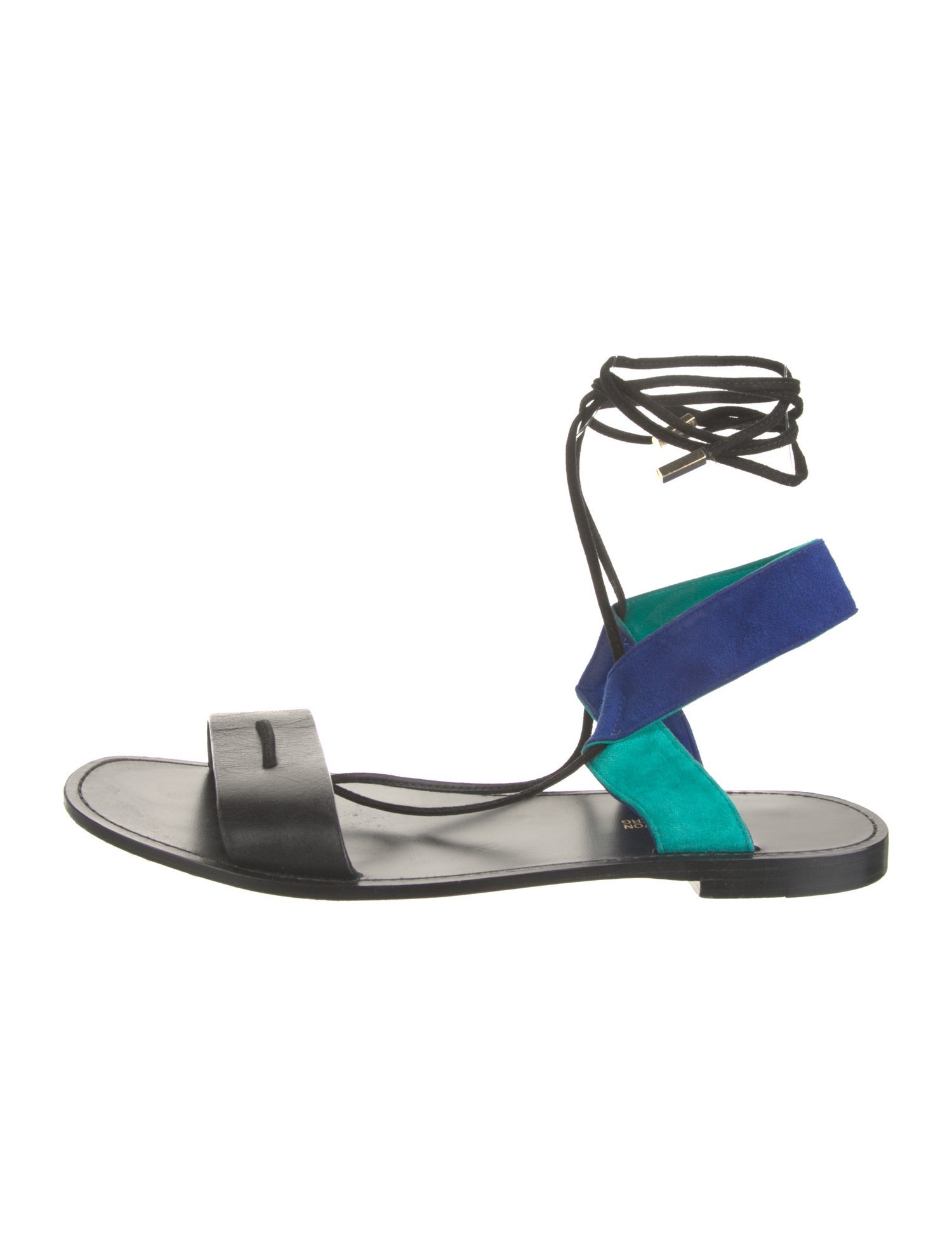 Diane von Furstenberg Leather Gladiator Sandals