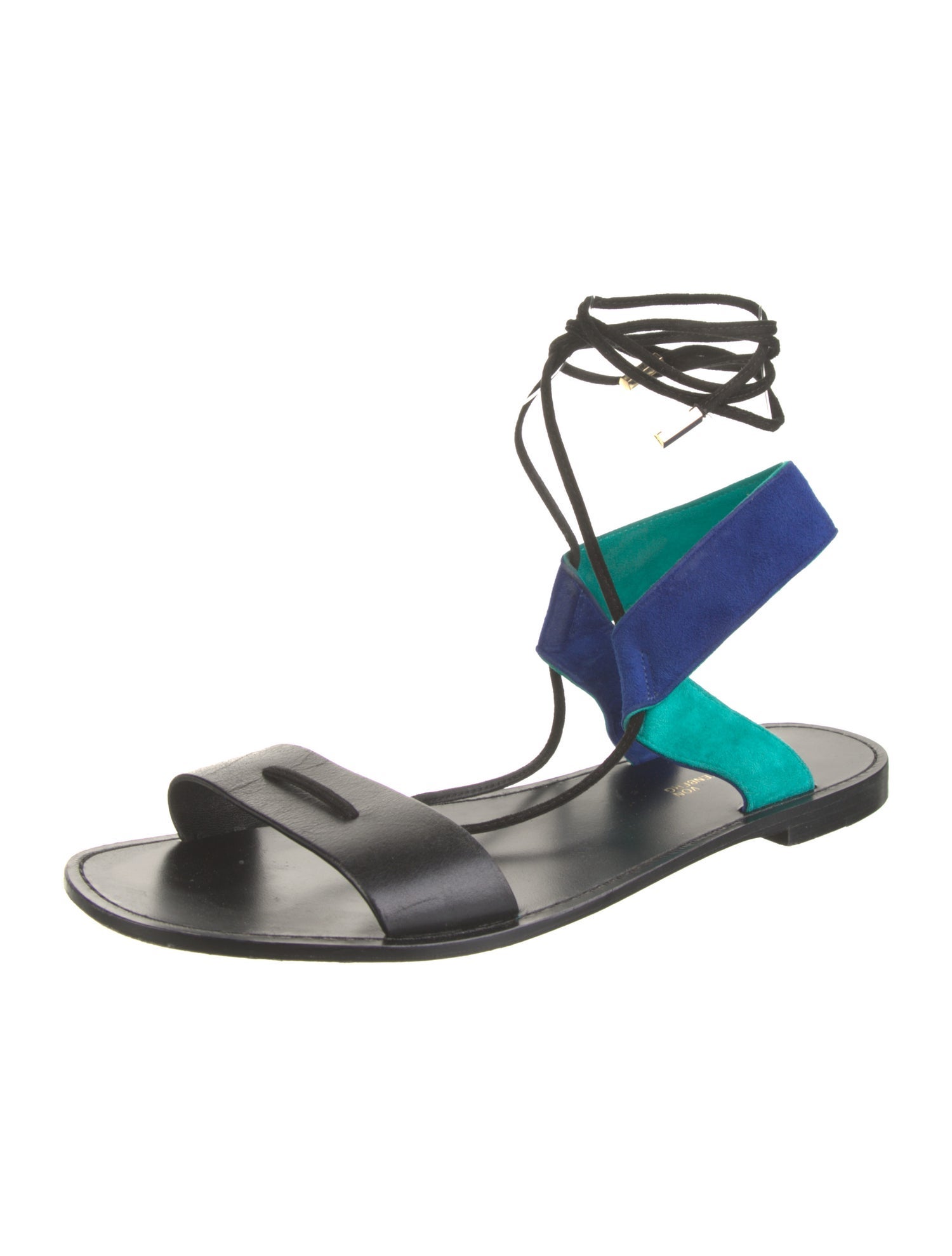 Diane von Furstenberg Leather Gladiator Sandals