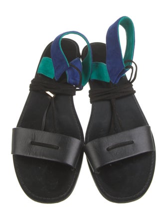 Diane von Furstenberg Leather Gladiator Sandals