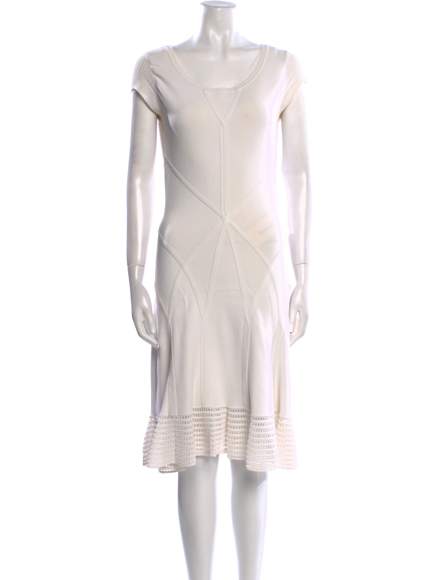 Diane von Furstenberg Scoop Neck Knee-Length Dress