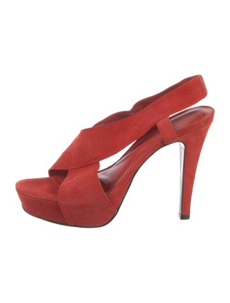 Diane von Furstenberg Suede Slingback Sandals