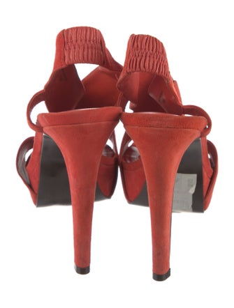 Diane von Furstenberg Suede Slingback Sandals