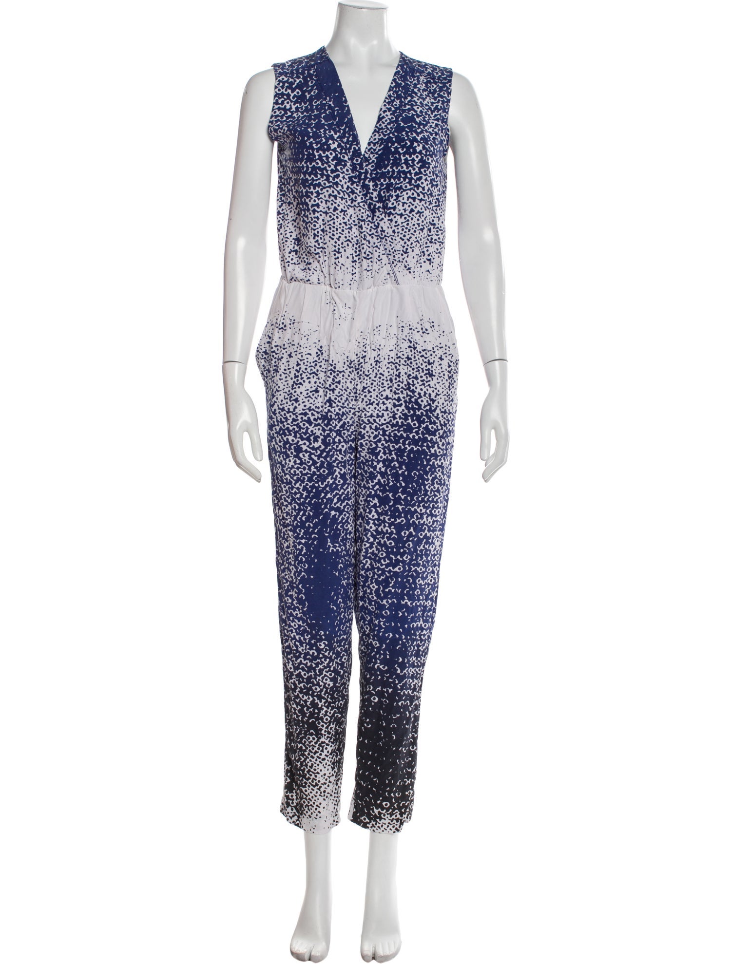 Diane von Furstenberg Silk Printed Jumpsuit