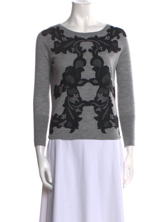 Diane von Furstenberg Wool Printed Sweater