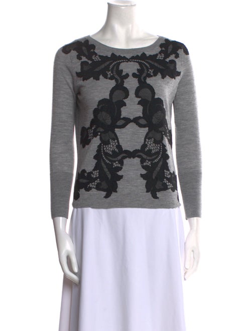 Diane von Furstenberg Wool Printed Sweater