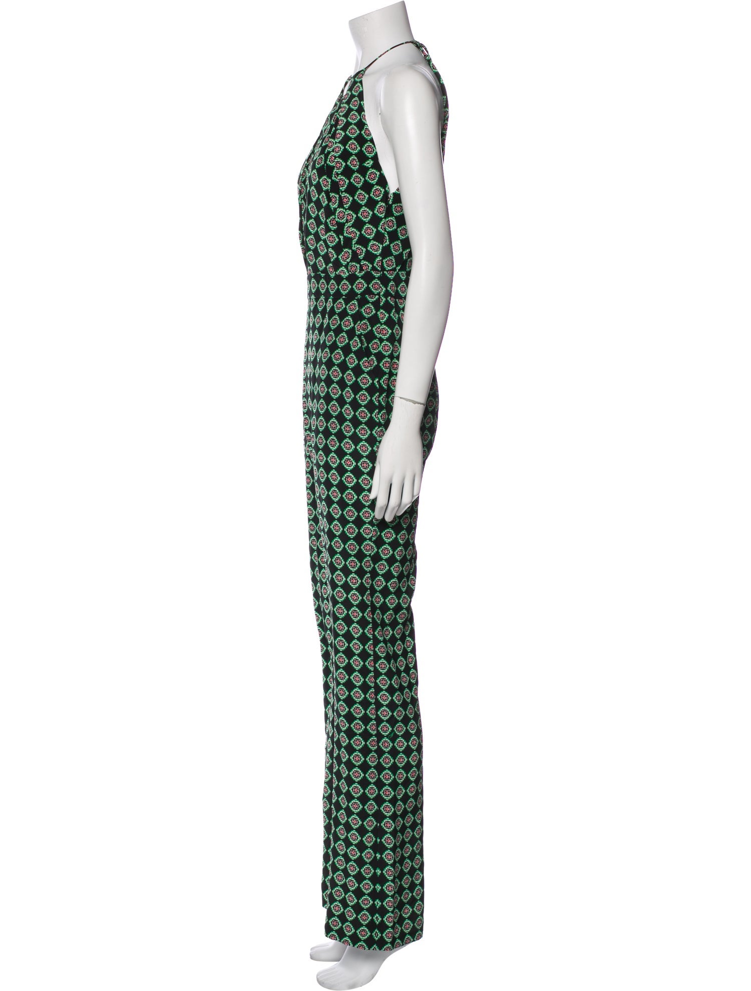 Diane von Furstenberg Silk Printed Jumpsuit