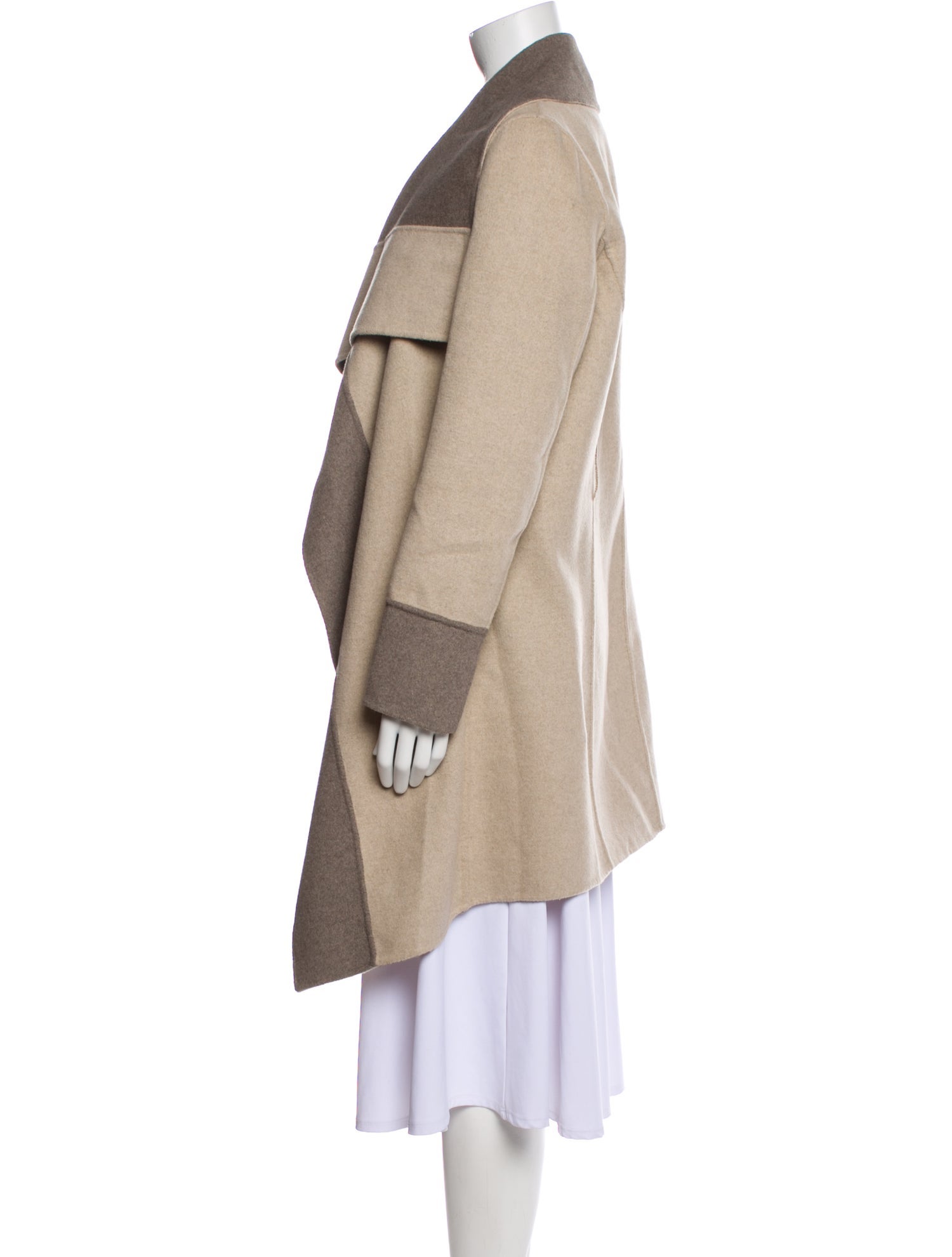 Diane von Furstenberg Wool Striped Coat