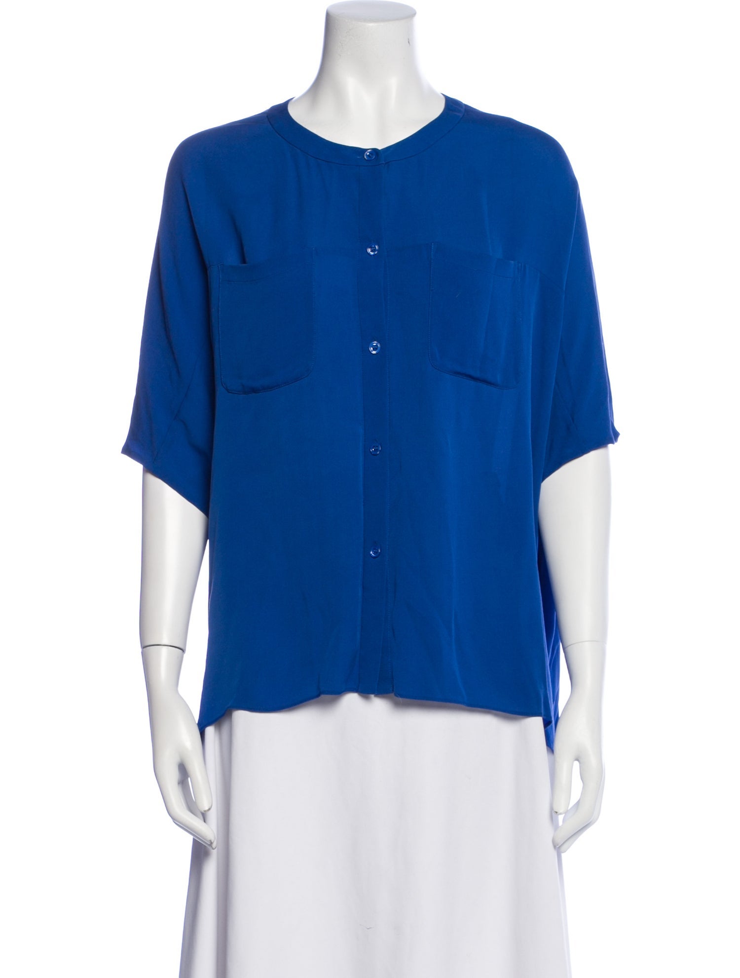 Diane von Furstenberg Silk Crew Neck Blouse