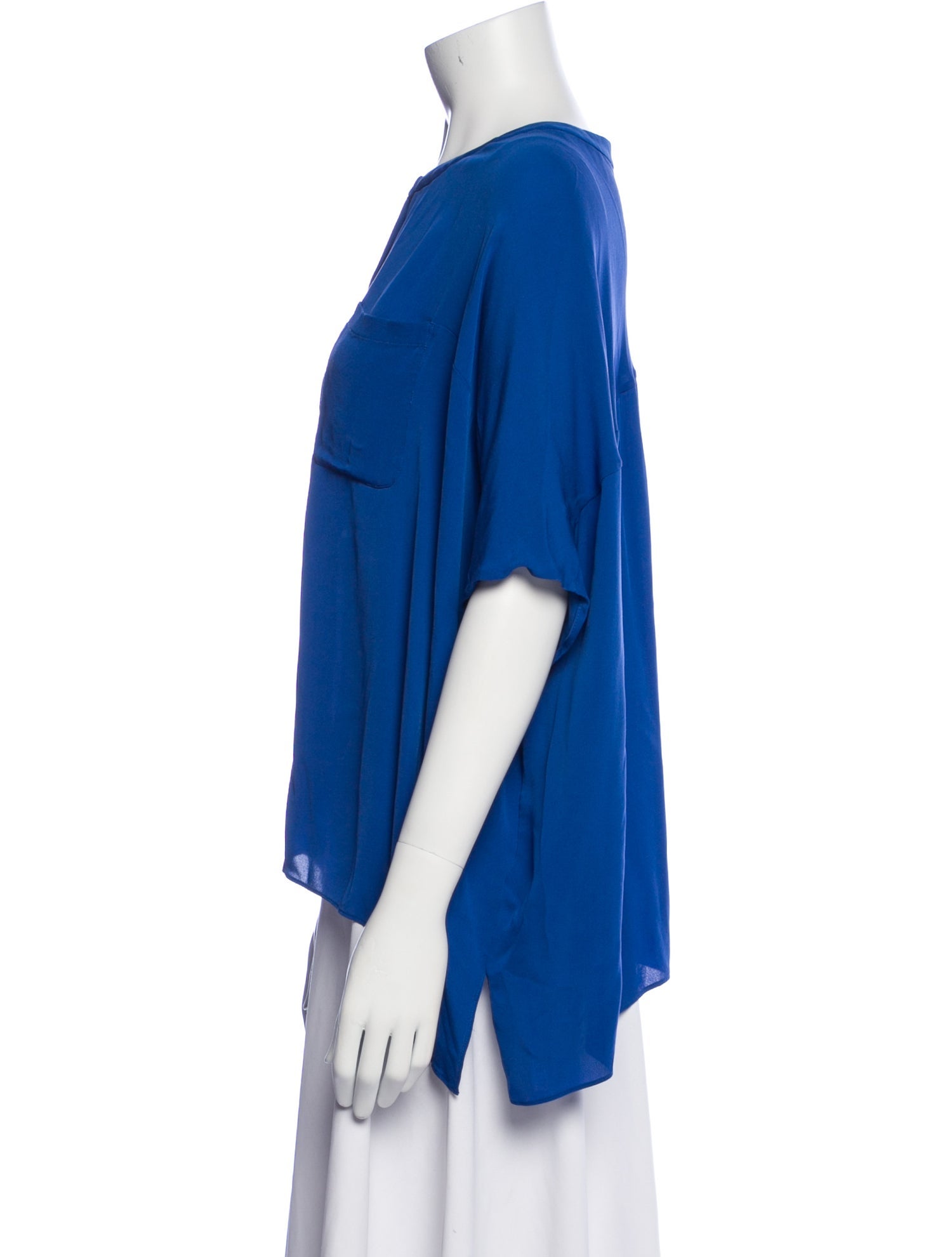 Diane von Furstenberg Silk Crew Neck Blouse