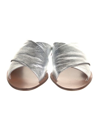 Diane von Furstenberg Leather Slides