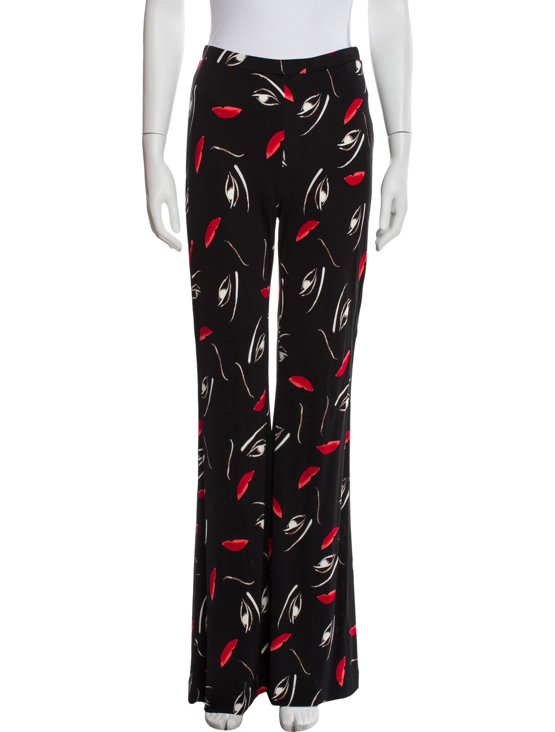 Diane von Furstenberg Printed Wide Leg Pants w/ Tags