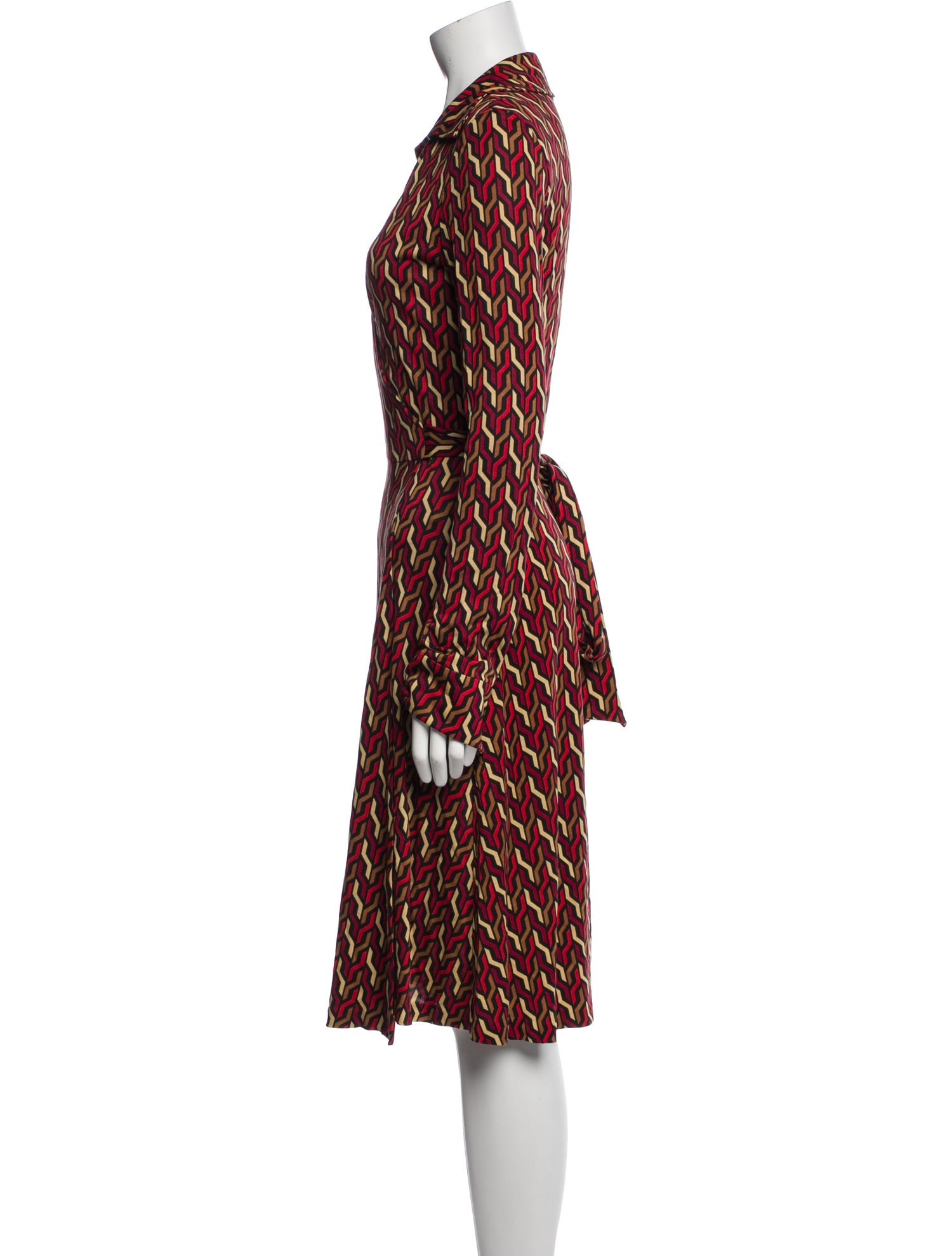 Diane von Furstenberg Silk Printed Robe