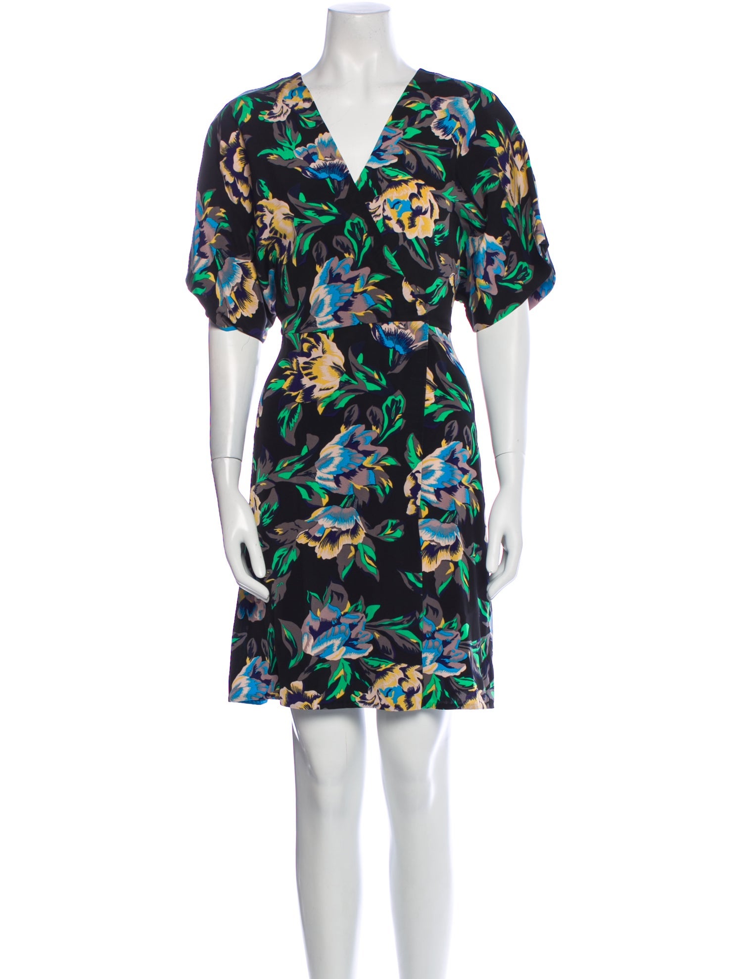 Diane von Furstenberg Floral Print Mini Dress