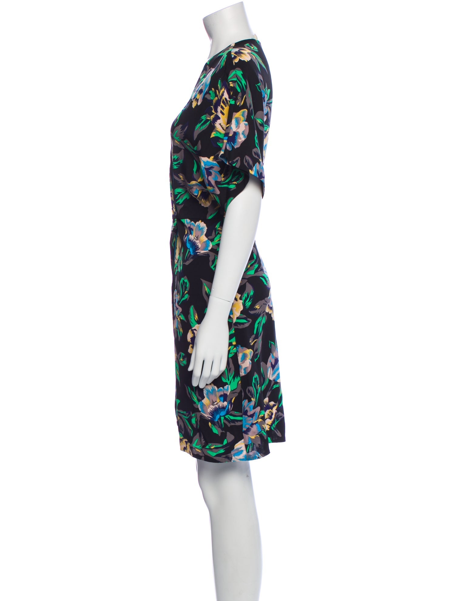 Diane von Furstenberg Floral Print Mini Dress