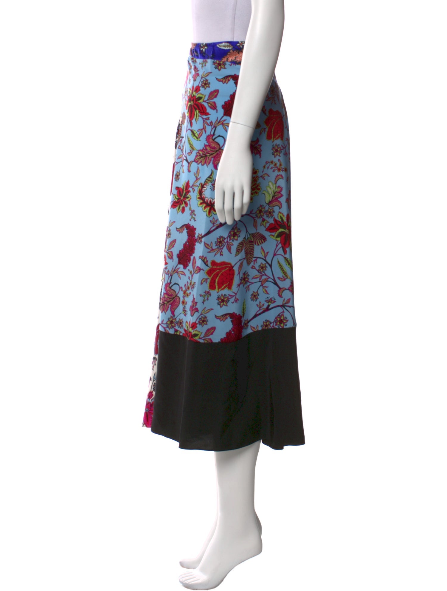 Diane von Furstenberg Silk Midi Length Skirt