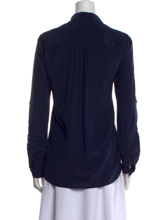 Diane von Furstenberg Silk Long Sleeve Blouse