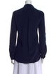 Diane von Furstenberg Silk Long Sleeve Blouse