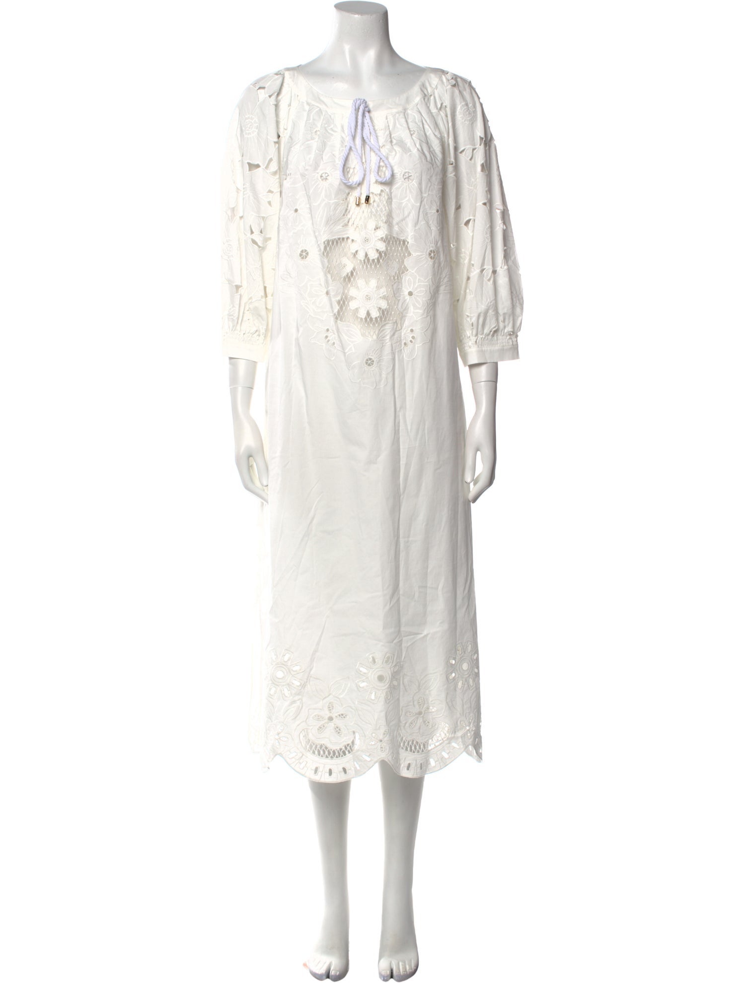 Diane von Furstenberg Scoop Neck Long Dress