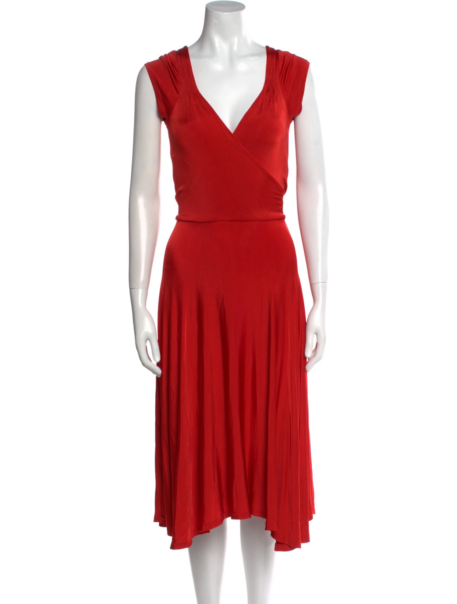 Diane von Furstenberg V-Neck Midi Length Dress