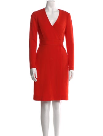 Diane von Furstenberg V-Neck Knee-Length Dress