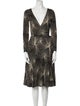 Diane von Furstenberg Printed Knee-Length Dress