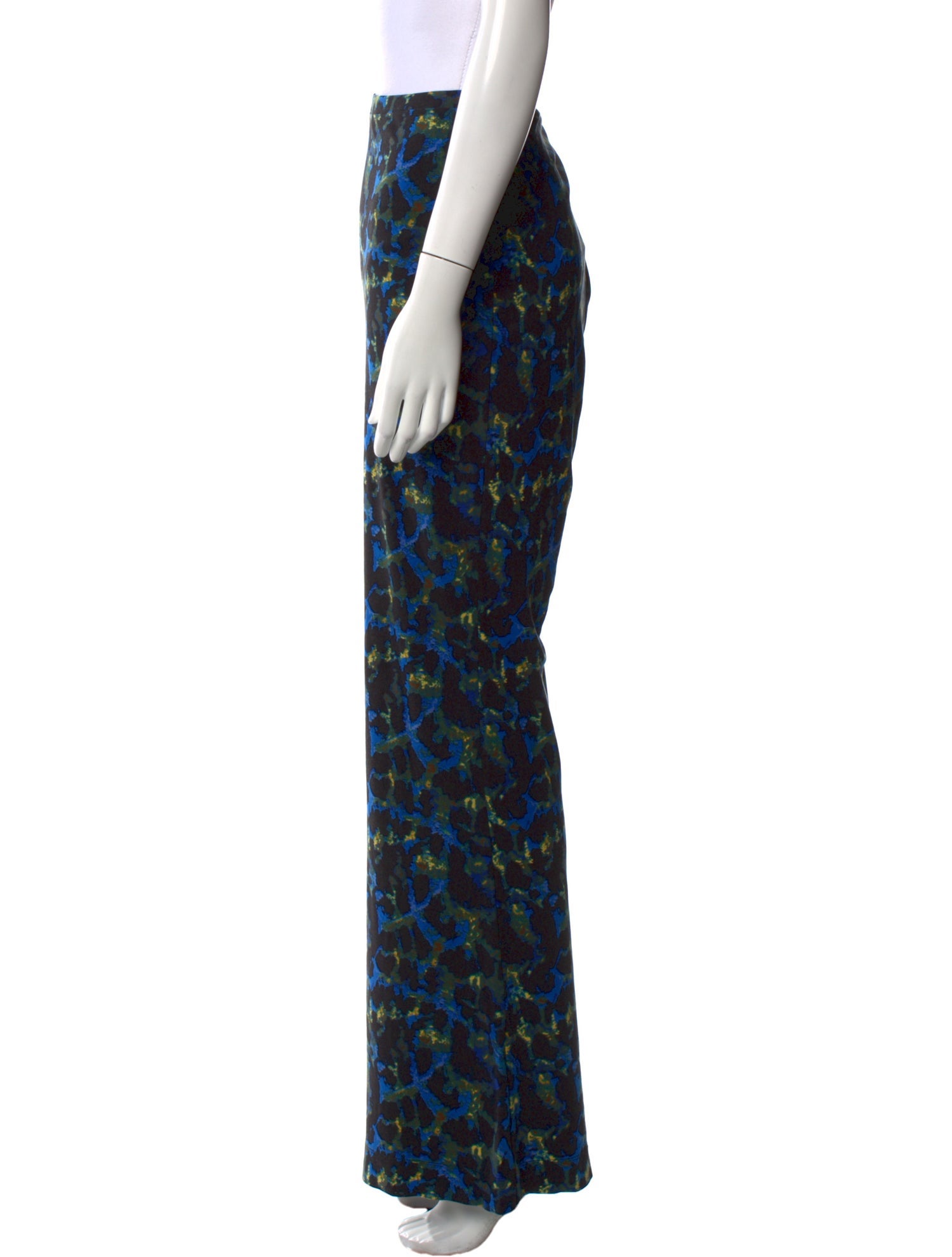 Diane von Furstenberg Floral Print Wide Leg Pants