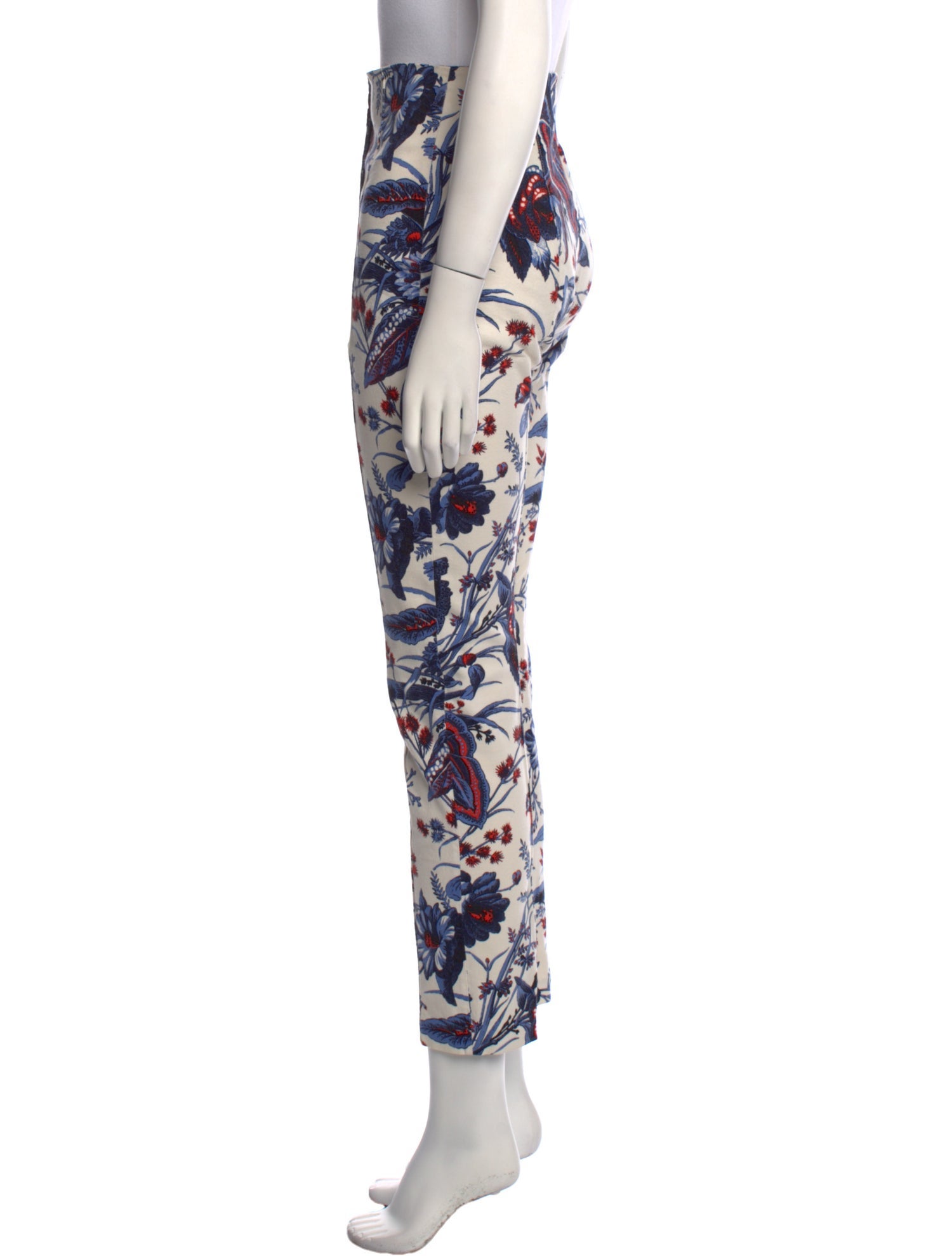Diane von Furstenberg Printed Skinny Leg Pants