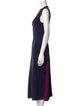 Diane von Furstenberg Colorblock Pattern Long Dress