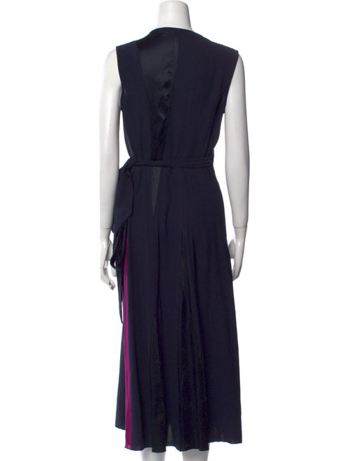 Diane von Furstenberg Colorblock Pattern Long Dress