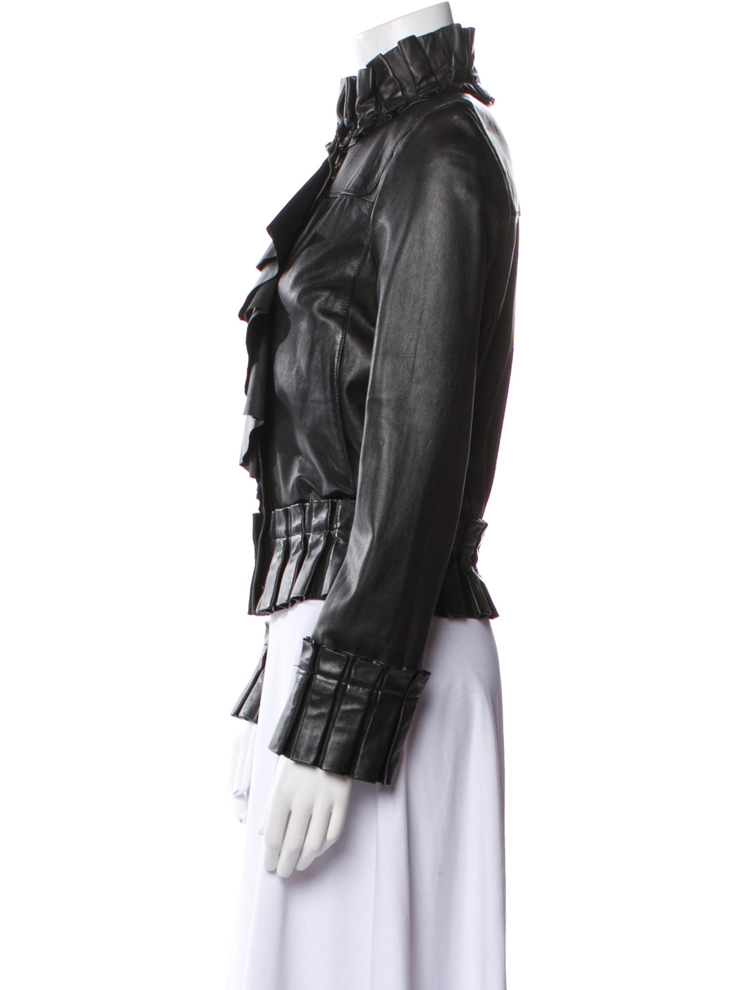 Diane von Furstenberg Leather Biker Jacket