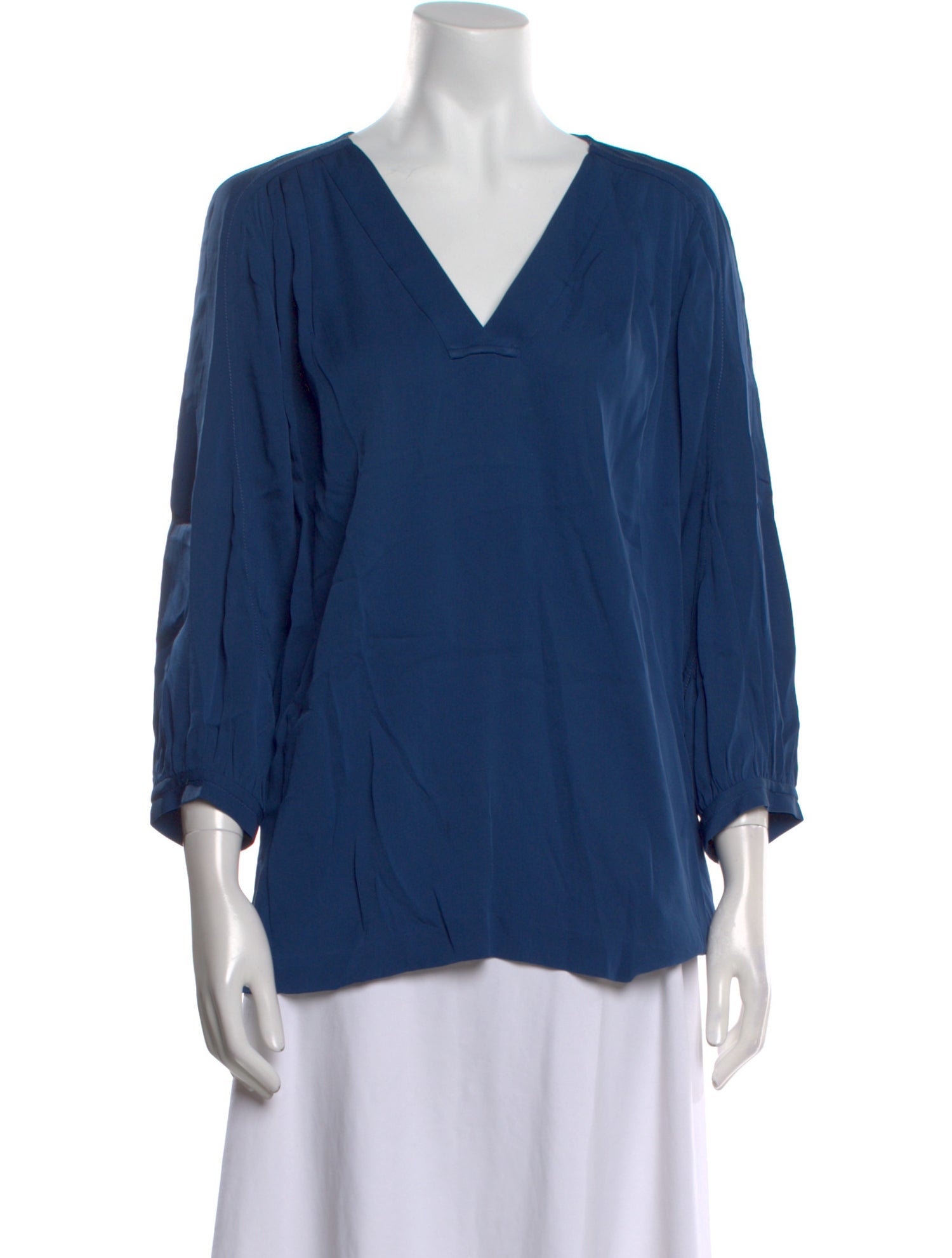 Diane von Furstenberg Silk V-Neck Blouse