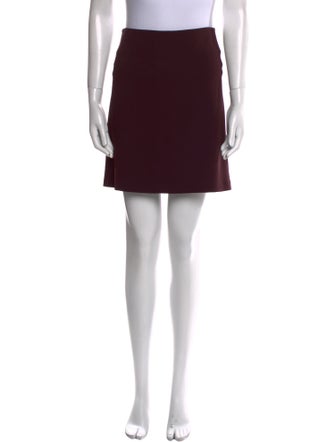 Diane von Furstenberg Pleated Accents Mini Skirt