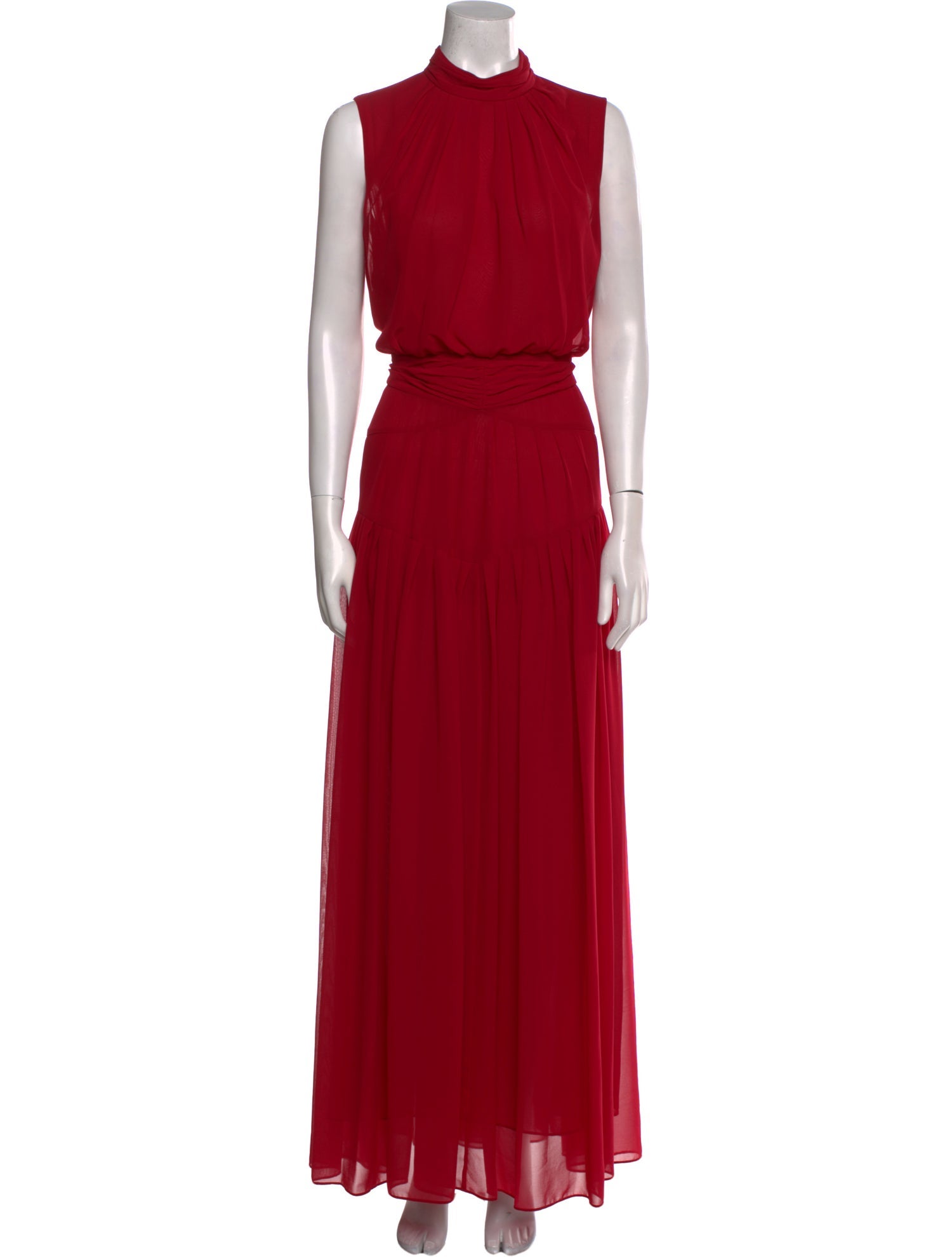 Diane von Furstenberg Mock Neck Long Dress