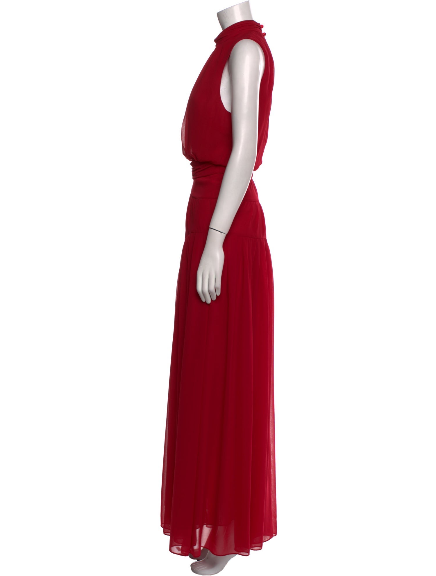 Diane von Furstenberg Mock Neck Long Dress