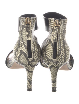 Diane von Furstenberg Leather Animal Print Sandals