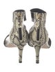 Diane von Furstenberg Leather Animal Print Sandals