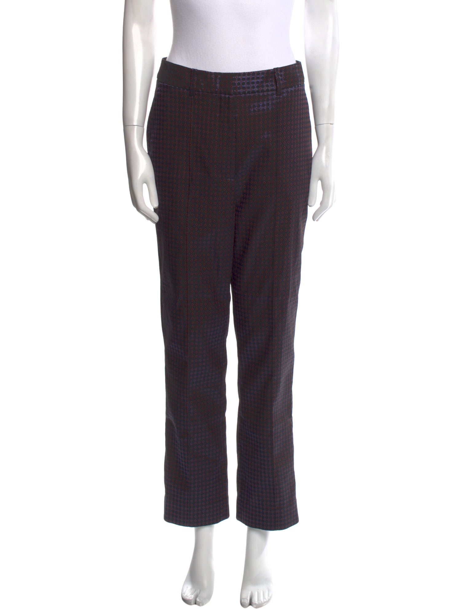 Diane von Furstenberg Printed Straight Leg Pants w/ Tags