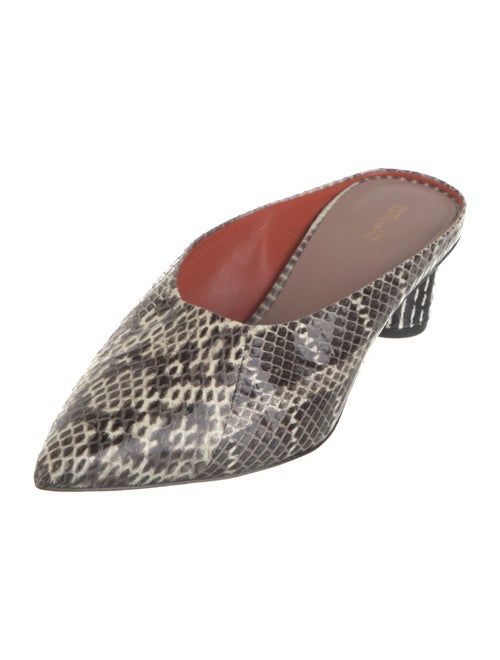 Diane von Furstenberg Python Animal Print Mules