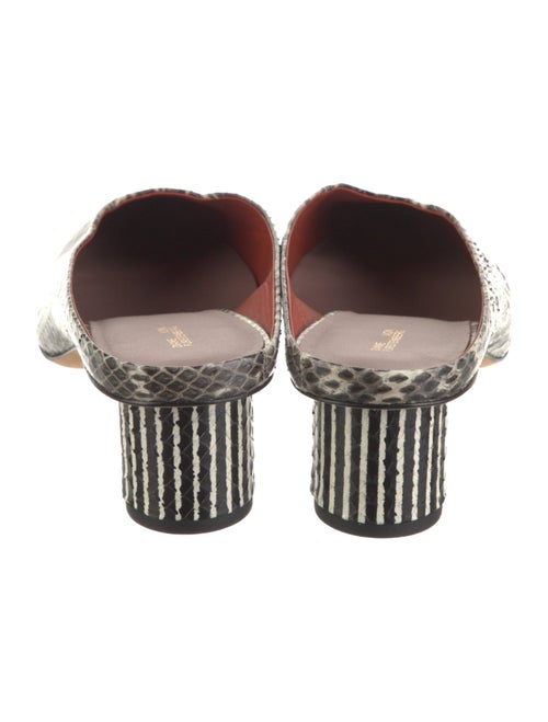 Diane von Furstenberg Python Animal Print Mules