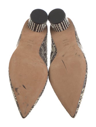 Diane von Furstenberg Python Animal Print Mules