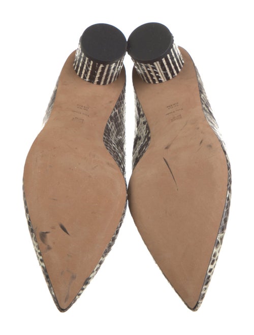Diane von Furstenberg Python Animal Print Mules